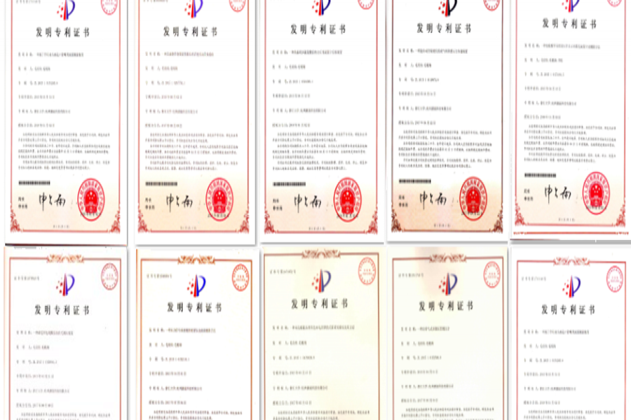 杭州9001cc金沙以诚为本毛根海团队已获得流体力学尝试仪器（装置）有关发现专利15项